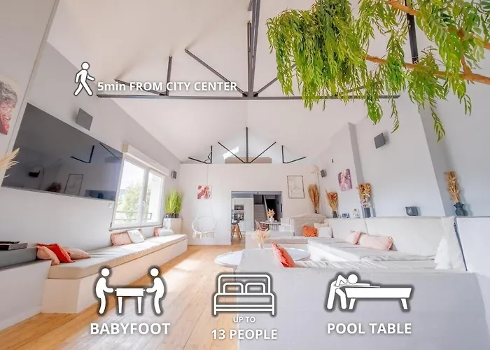 Le Loft Triplex 200m2 Avec Billard Au Centre-ville Σπίτι διακοπών Επερνέ